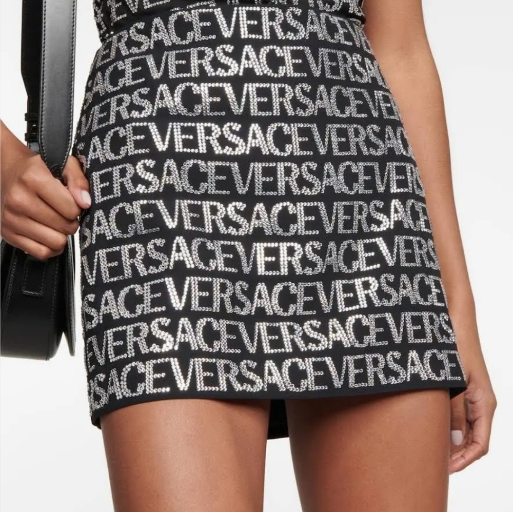 Versace Black Mini skirt.